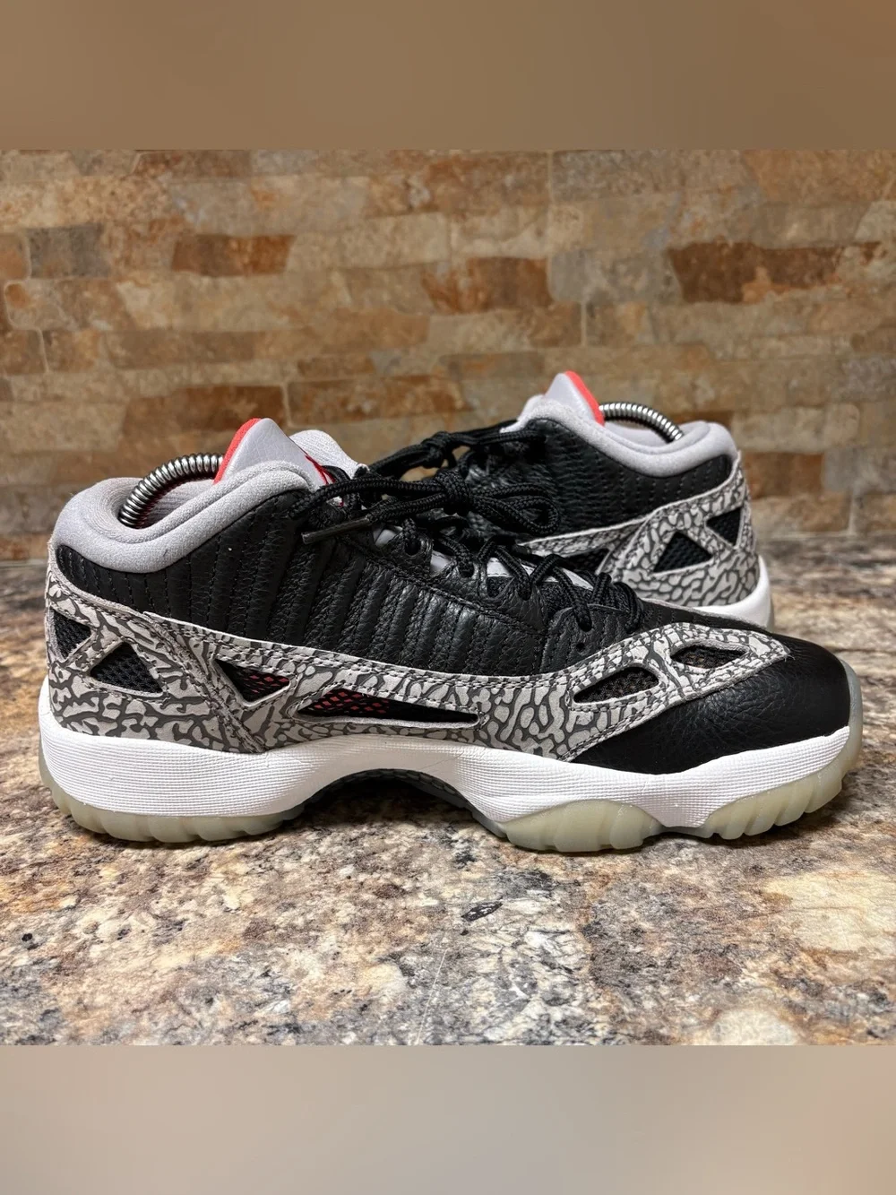 Air Jordan 11 Low Retro IE Black Cement Size 8.5